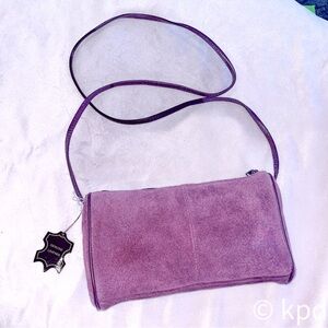 Vintage Genuine Leather Maroon Shoulder Bag